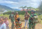 Wujudkan Kemanunggalan TNI dan Rakyat, Satgas Yonif 711/Raksatama Optimalkan Komsos Paniai